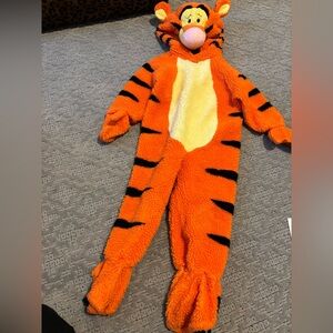 Orange Tiger One-Piece Kids Costume